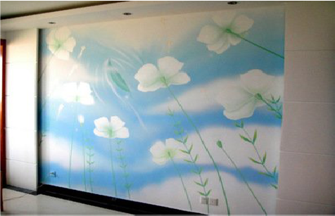 贵阳画墙绘怎么画好白云的蓬松感？