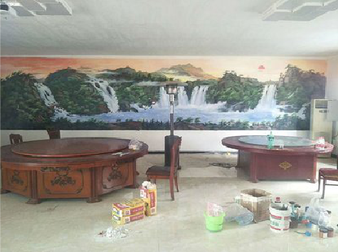 贵阳墙绘-写实风景