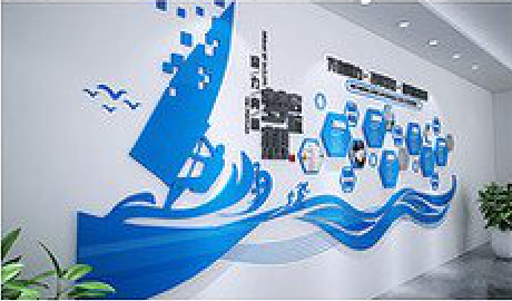 贵阳海浪主题文化墙如何设计？