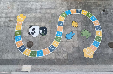 贵阳地面游戏彩绘