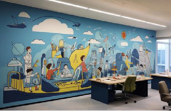 贵阳办公室墙绘的特点。