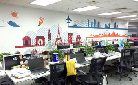 贵阳教你设计办公室墙绘的方法。