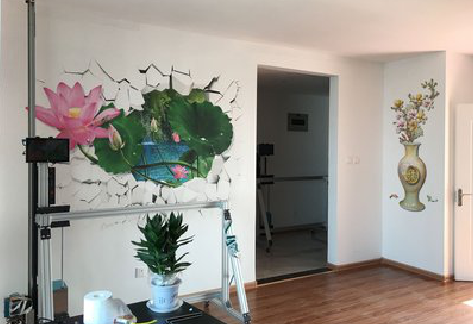 贵阳墙体彩绘相比墙纸的优势。