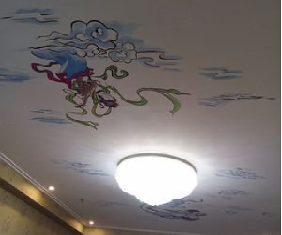 贵阳如何快速绘制天花板上的手绘墙？